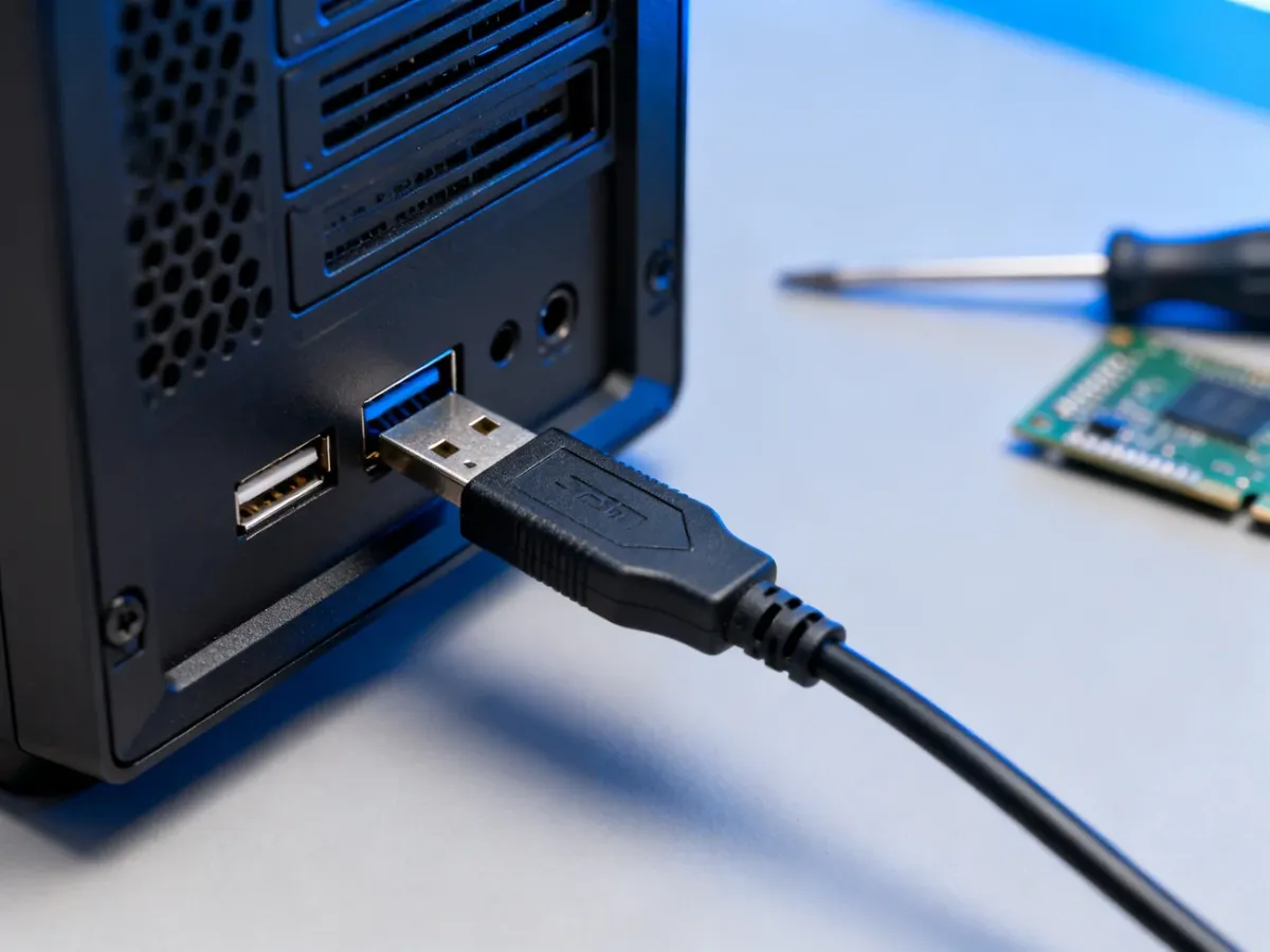 Sprawdzanie portu USB i połączenia kabla podczas diagnozowania usterki sprzętowej