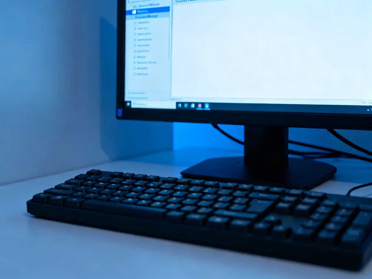 Klawiatura podczas ponownej instalacji sterownika urządzenia w systemie Windows