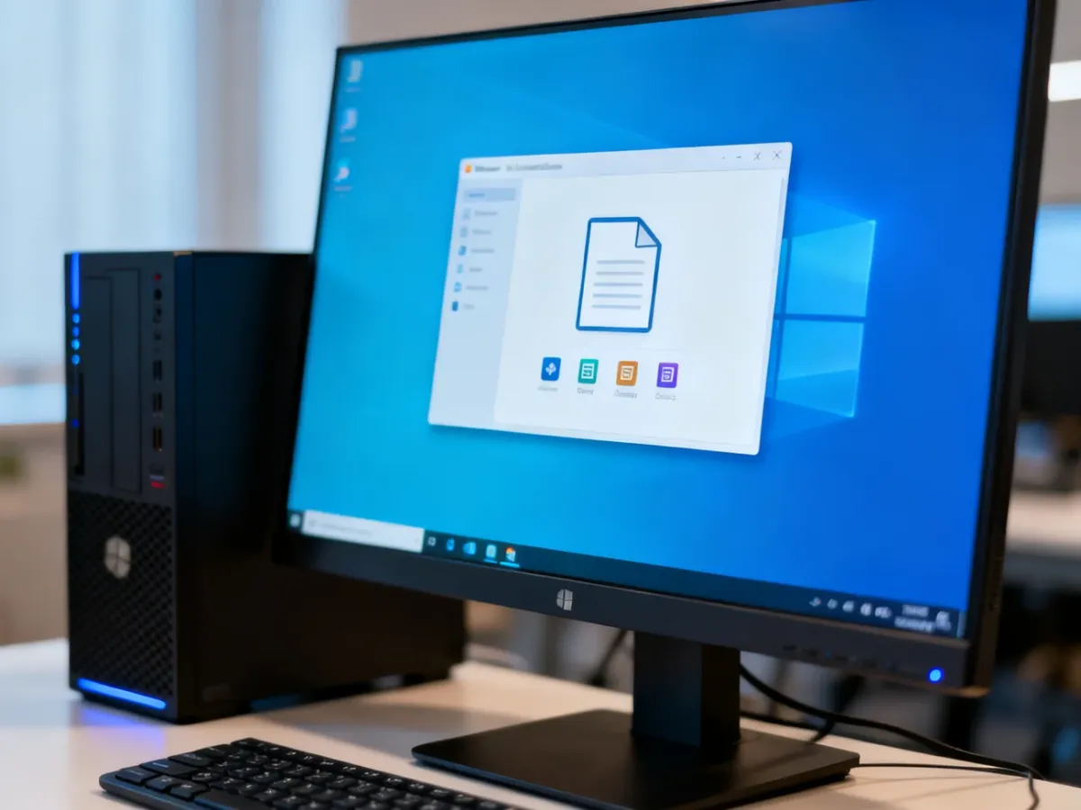 Izolowane środowisko Windows Sandbox uruchomione na komputerze